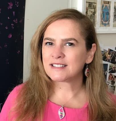 Portrait of Diana Paez, the WFNMB representative to the IAEA.