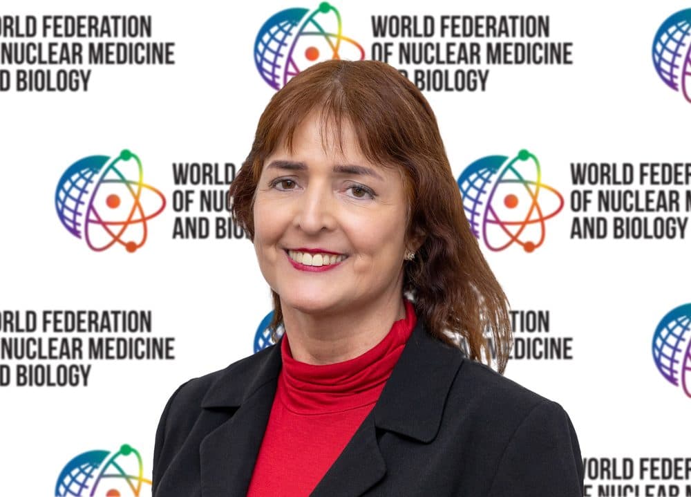 Portrait of Gisela Estrada, Secretary General of the WFNMB.