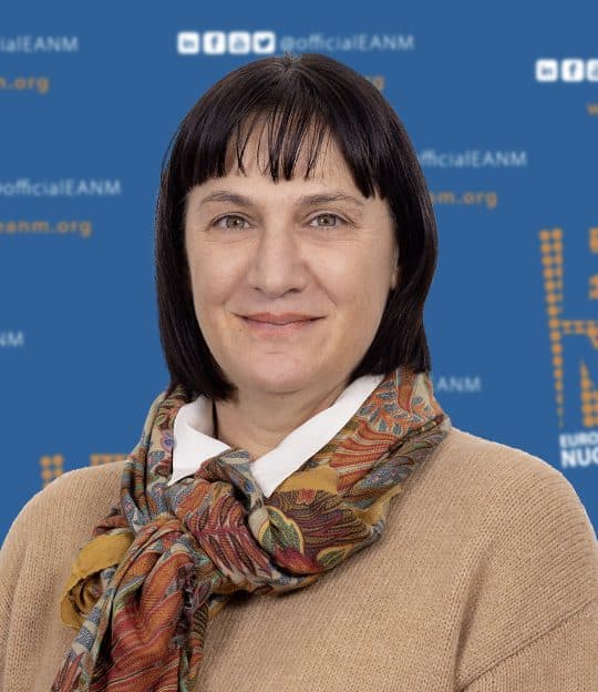 Portrait of Paola Anna Erba, President of the EANM.